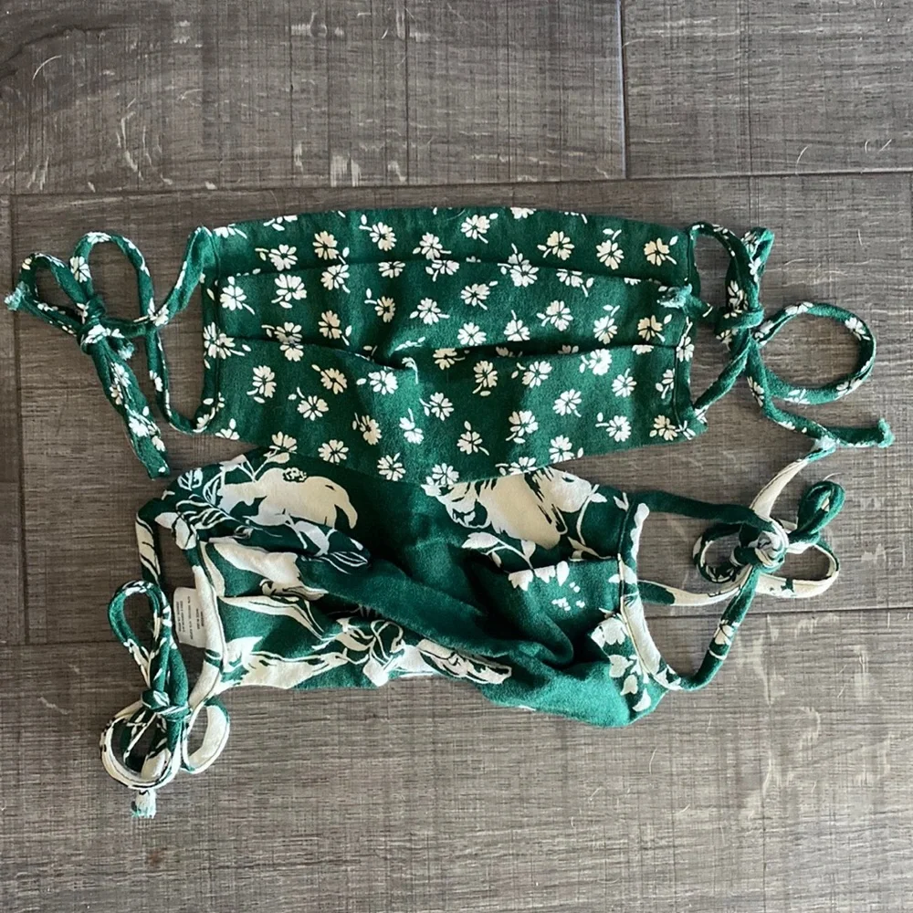 Reformation Floral Tie Masks